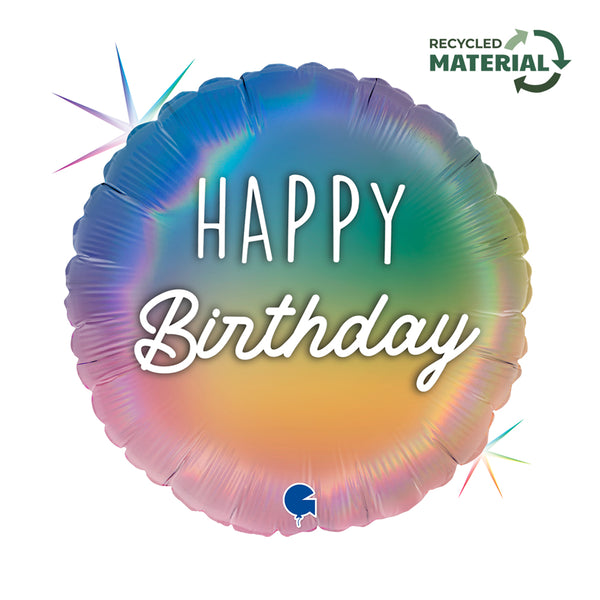 18" HAPPY BIRTHDAY COLOURFUL RAINBOW FOIL