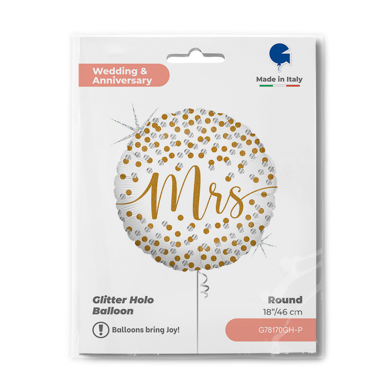 18" MRS CONFETTI FOIL