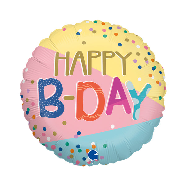 18" FUNKY DOTS BIRTHDAY FOIL