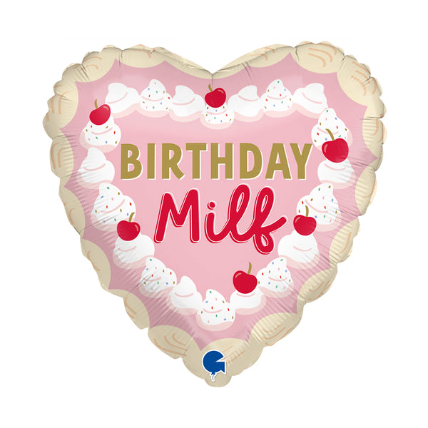 18" HEART BIRTHDAY MILF FOIL