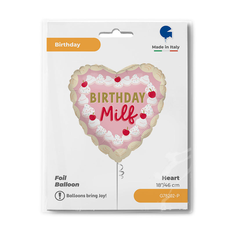 18" HEART BIRTHDAY MILF FOIL