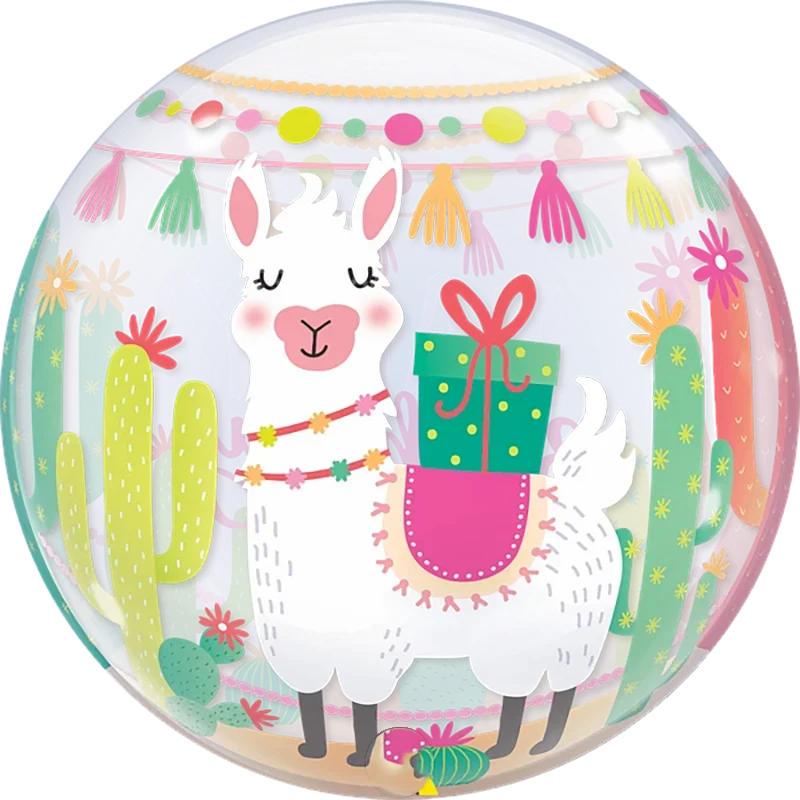 22" SINGLE BUBBLE LLAMA BIRTHDAY PARTY