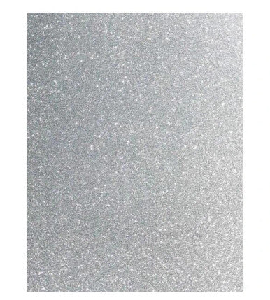 GLITTER CARD STOCK SILVER 250G (5)