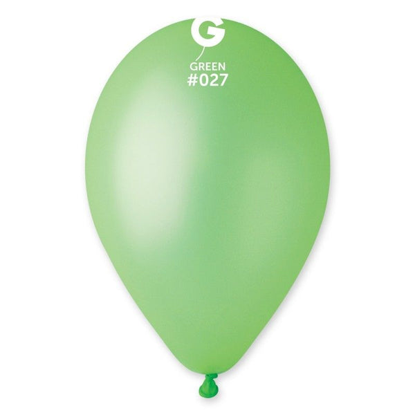 13" GEMAR NEON GREEN #027 LATEX (50 PER PACK)