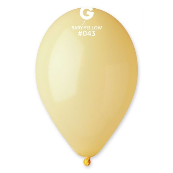 13" GEMAR BABY YELLOW #043 LATEX (50 PER PACK)