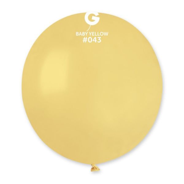 19" GEMAR BABY YELLOW #043 LATEX (25 PER PACK)